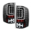 2007 - 2014 Chevy Silverado 3500HD LED Tail Lights - Black