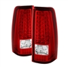 2001 - 2007 GMC Sierra 3500 LED Tail Lights - Red/Clear