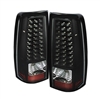 2001 - 2007 GMC Sierra 3500 LED Tail Lights - Black