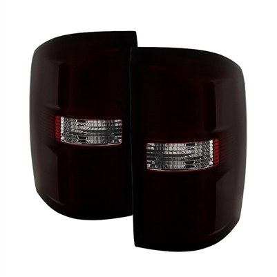2015 - 2019 GMC Sierra 3500HD OEM Style Tail Lights - Red/Smoke