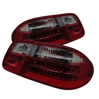 1996 - 2002 Mercedes E-Class LED Tail Lights - Red/Smoke