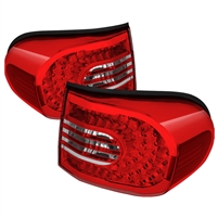 2007 - 2014 Toyota FJ Cruiser LED Tail Lights - Red/Clear