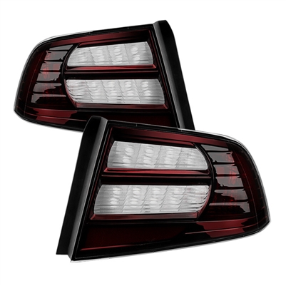 2004 - 2008 Acura TL OEM Style Tail Lights - Red/Smoke