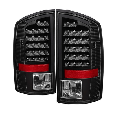 2007 - 2009 Dodge Ram 2500 LED Tail Lights - Black