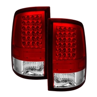 2009 - 2018 Dodge Ram 1500 LED Tail Lights - Red/Clear