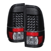 2005 - 2007 Ford Super Duty LED Tail Lights - Black
