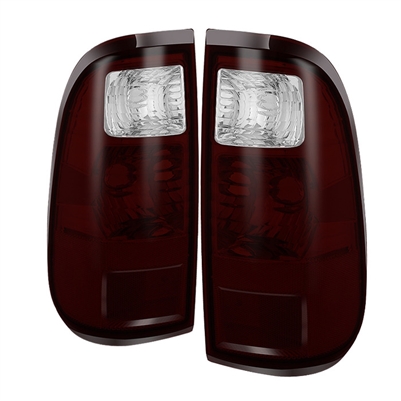 2008 - 2010 Ford Super Duty OEM Style Tail Lights - Red/Smoke