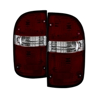 2001 - 2004 Toyota Tacoma OEM Style Tail Lights - Red/Smoke