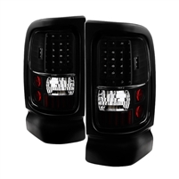 1994 - 2001 Dodge Ram 1500 LED Tail Lights - Black