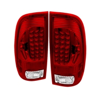 1997 - 2003 Ford F-150 Styleside LED Tail Lights - Red/Clear