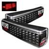 1987 - 1993 Ford Mustang LED Tail Lights - Black