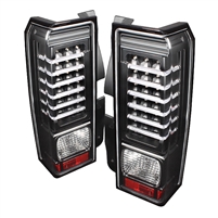 2006 - 2010 Hummer H3 LED Tail Lights - Black