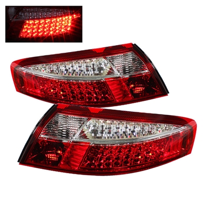 1999 - 2004 Porsche 911 LED Tail Lights - Red/Clear