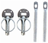 Sparco Universal Hood Pins - Silver