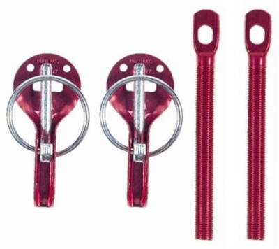 Sparco Universal Hood Pins - Red