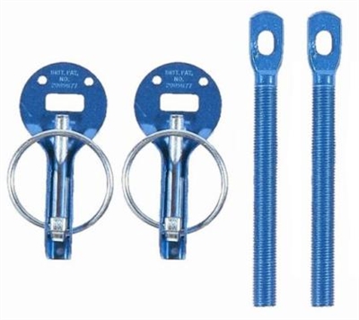 Sparco Universal Hood Pins - Blue