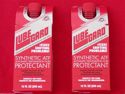2-10 oz BOTTLES OF LUBEGARD TRANSMISSION ADDITIVE FLUID PROTECTANT RED ATF (60902) (M456L)
