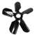 1-1116 66-70 Fan. 5 Blade 17.5- OD, 34.5 Pitch