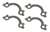 1-28381 64-65 Exhaust Manifold Lock Set. 327 Stainless Steel