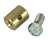 1-28468 63-74 Hood Release And Deck Lid Cable Stop. Brass W/Screw