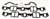 1-29263 69-72 Intake Manifold Gasket Set. 350 Gray