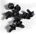 1-33892 Corvette Female Hood Latch Bolt Kit. 9 Piece 1968-1969-1970-1971-1972-1973-1974-1975-1976