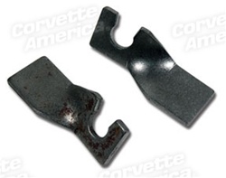 1-34870 Corvette Park Brake Cable Brackets. Rear On Trailing Arm 1965-1966-1967