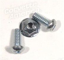 1-35372 Corvette Speedometer To Dash Cluster Fasteners. 3 Piece 1958-1959-1960-1961-1962