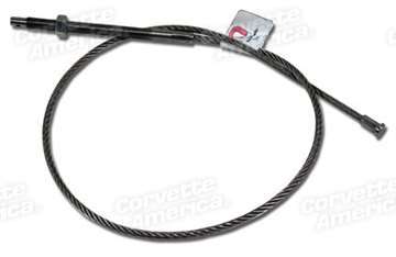 1-36329 Corvette Park Brake Cable. Front Stainless Steel 1967-1968-1969-1970-1971-1972-1973-1974-1975-1976-1977-1978-1979-1980-1981-1982