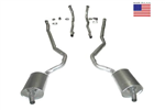 1-36587 Corvette Exhaust System. 350 4 Speed 2 Inch -Welded Pipe & Muffler 1969-1970-1971-1972