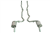 1-36616 Corvette Exhaust System. Dual-L82 4 Spd 2 To 2.5 Inch-Low Profile Mufflers 1975-1976-1977-1978-1979