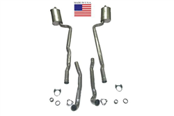 1-37192 Corvette Exhaust System. 2.5 Inch 396/427 4 Speed -Welded Pipe & Muffler 1965-1966-1967