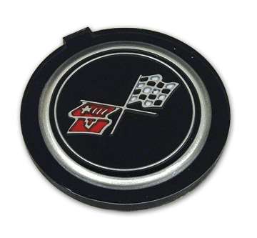 1-37662 Corvette Emblem. Horn Button W/O Tilt & Telescopic 1976-1977-1978-1979-1980