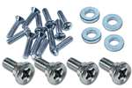 1-39917 63-67 Seat Side Chrome Hardware Kit. 20 Piece