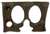 1-401755 76 Dash Pad. Dark Brown Lower LH