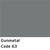 1-406063 68 Header Molding. Gunmetal Convertible