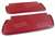 1-408131 Corvette Sunvisors. Oxblood Comfortweave 1974-1975