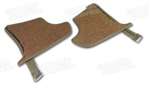 1-412952 65-66 Kick Panels With Carpet. Saddle