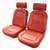 1-417530 67 Vinyl Seat Covers. Red