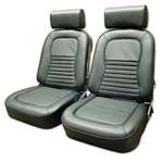 1-418714 67 Leather Seat Covers. Green