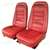 1-419230 72 Leather Seat Covers. Red Leather/Vinyl Original
