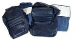 1-420048 79-81 Leather Seat Covers. Dark Blue 100%-Leather 2--Bolster