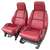 1-420575 86-88 Leather Seat Covers. Red Sport