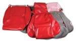 1-421875 86-88 Leather Like Seat Covers. Red Standard