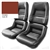 1-422639 81 Mounted Leather Seat Covers. Cinnabar 100%-Leather 4--Bolster