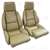 1-422872 84-87 Mounted Leather Seat Covers. Saddle Standard
