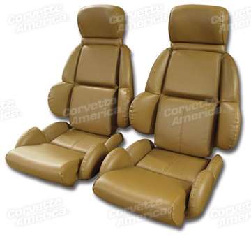 1-423178 89-91 Mounted Leather Like Seat Covers. Saddle Standard