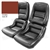 1-423339 81 Mounted Leather Seat Covers. Cinnabar 100%-Leather 2--Bolster