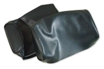 1-425614 67 Headrest Covers. Green Vinyl