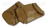 1-425953 67 Headrest Covers. Saddle Leather